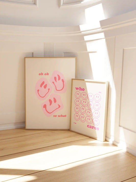 Oh okay Poster in Pink
