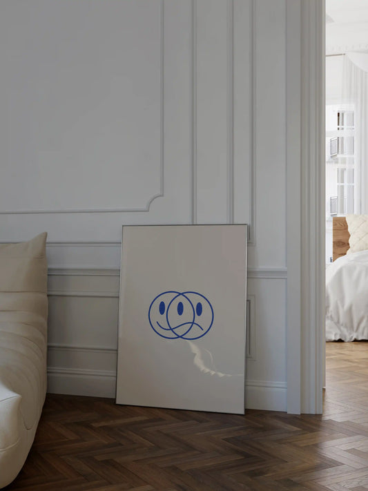 You decide Poster in Blau