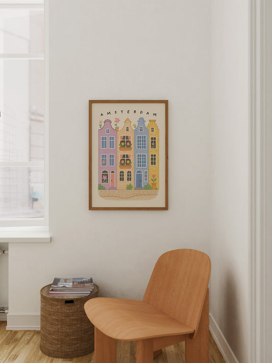Buntes Amsterdam Poster