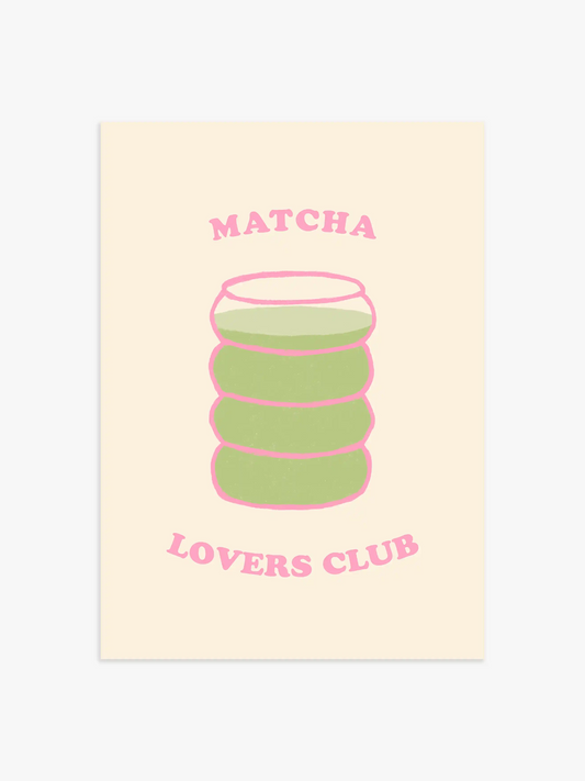 Matcha Lovers Club Poster