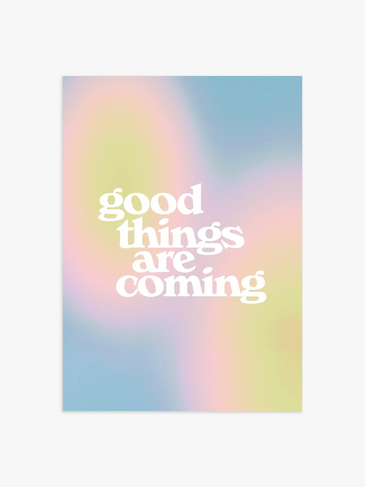 Quote Poster, Good things are coming Poster, Positives Zitat Poster, Aura Poster, Wohnzimmer Poster, Schlafzimmer Poster
