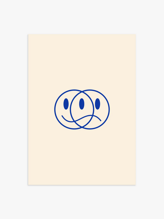 You decide Poster in Blau