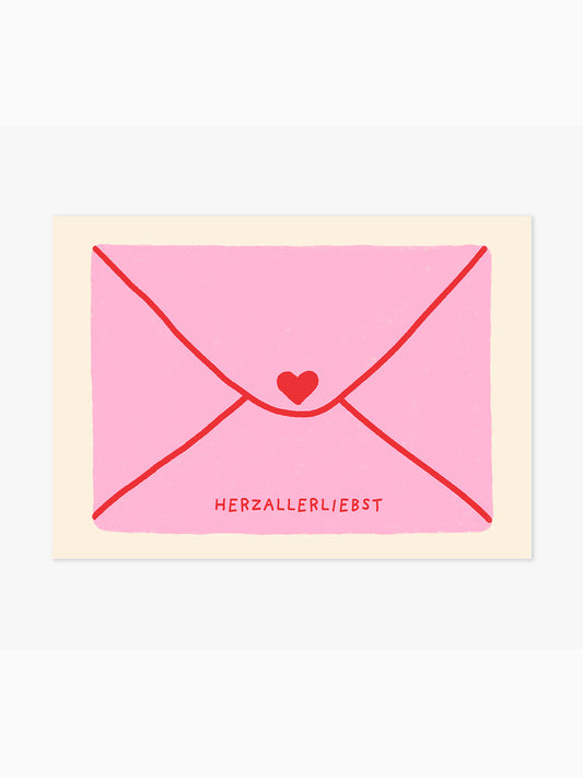 Herzallerliebst Brief Poster
