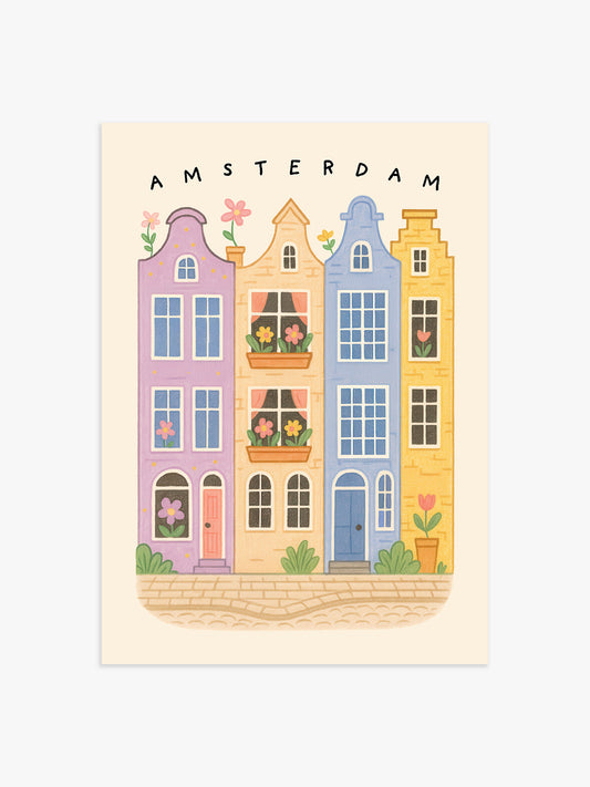 Buntes Amsterdam Poster