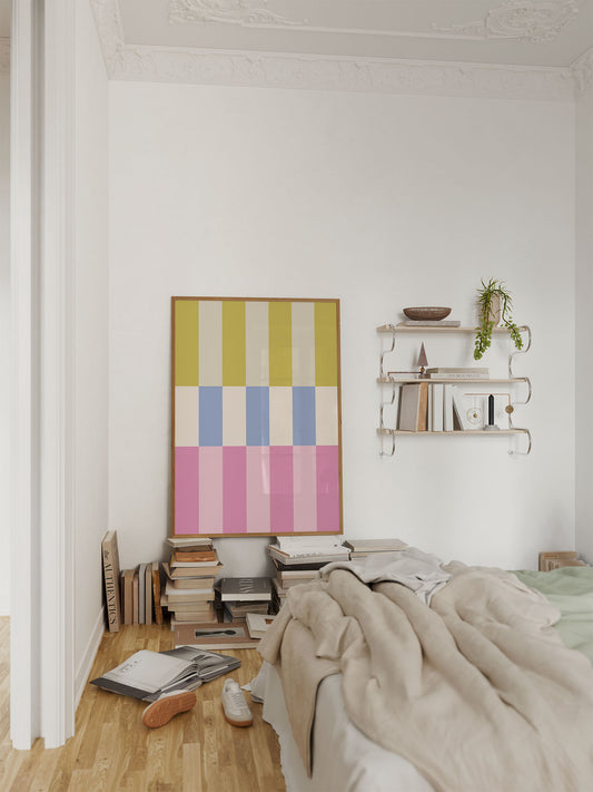 Tulpenfeld Poster abstrakt