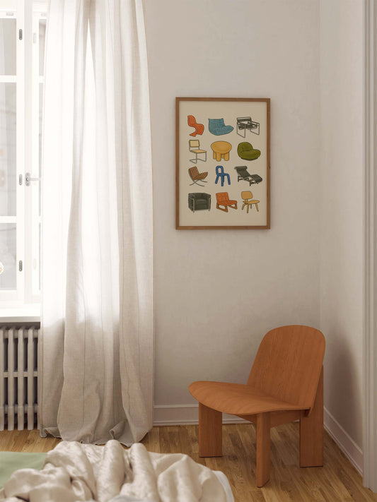 Bauhaus Chairs Poster