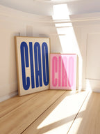 Ciao Poster in Blau