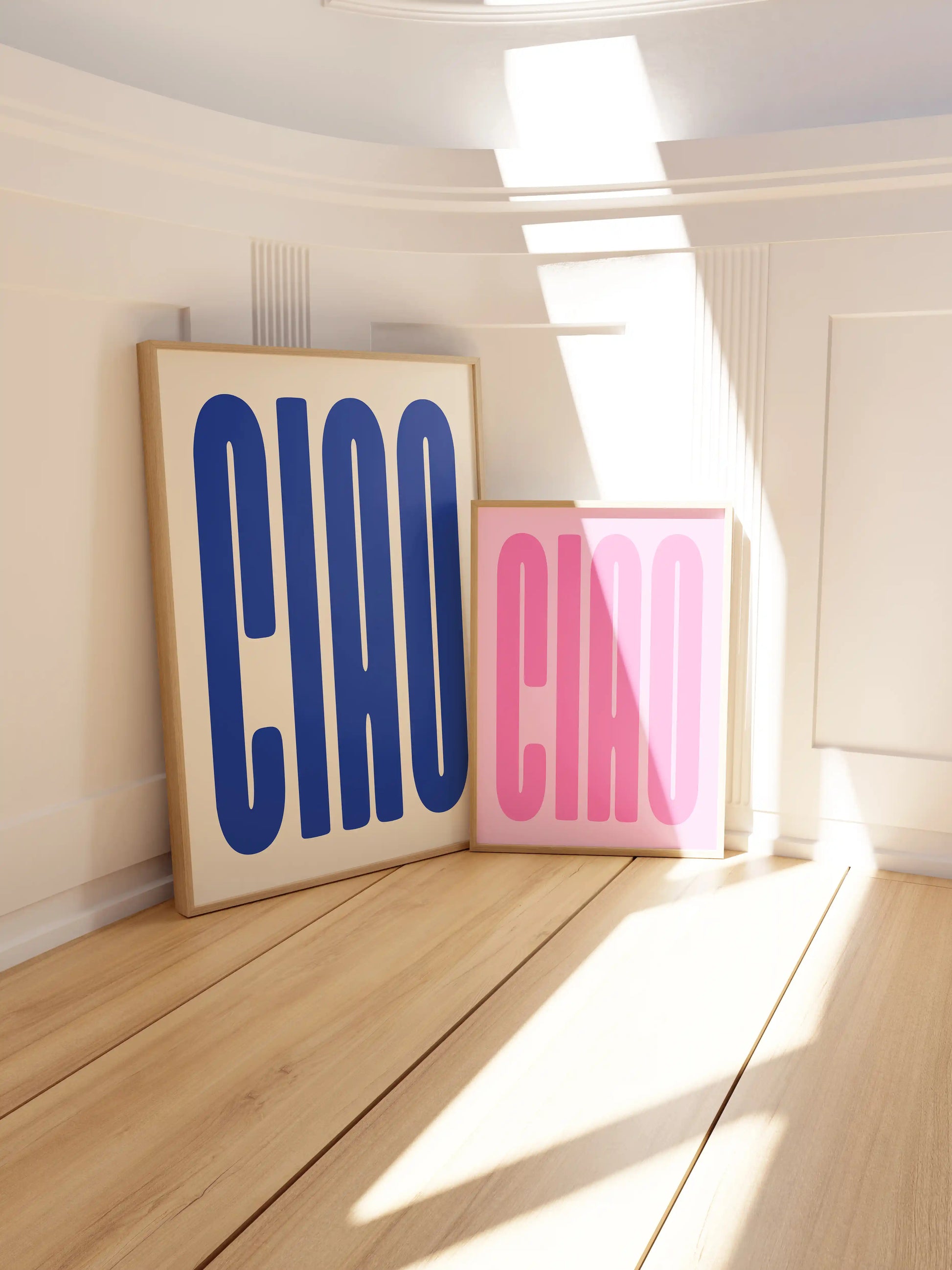 Ciao Poster in Blau