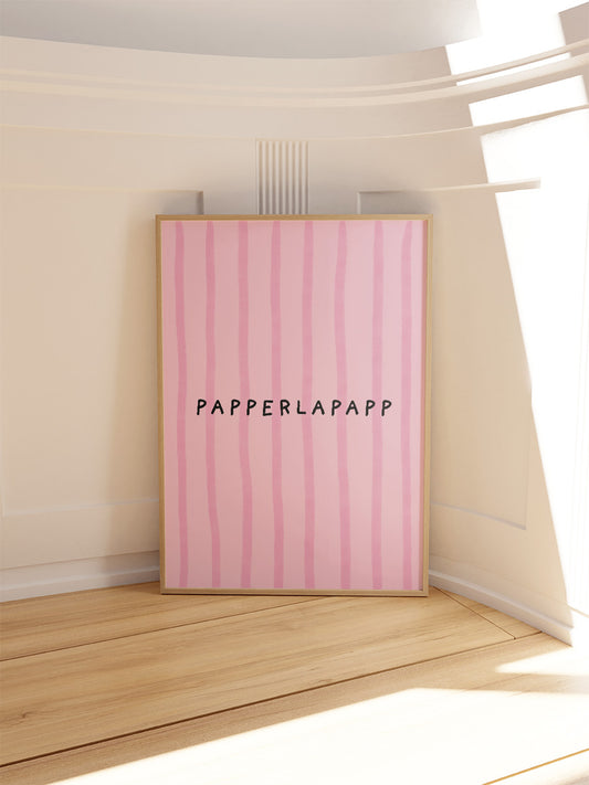 Papperlapapp Poster in Pink