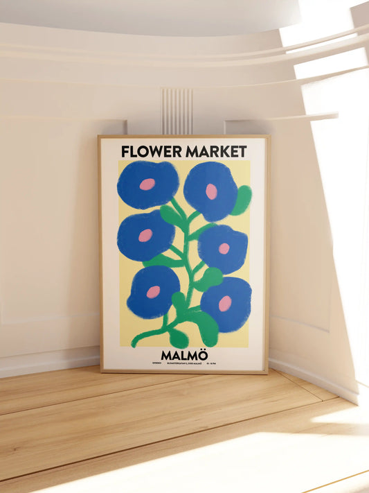 Flower Market Malmö Poster