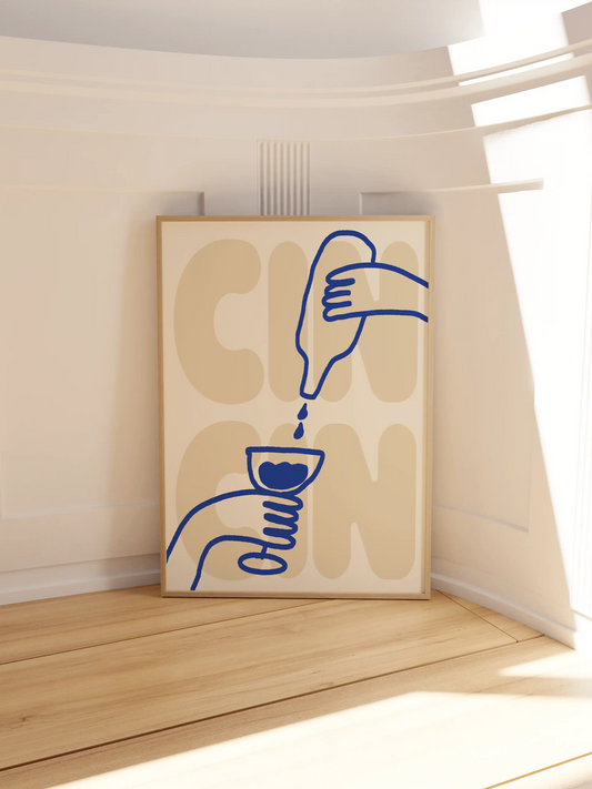 CIN CIN Poster in blau