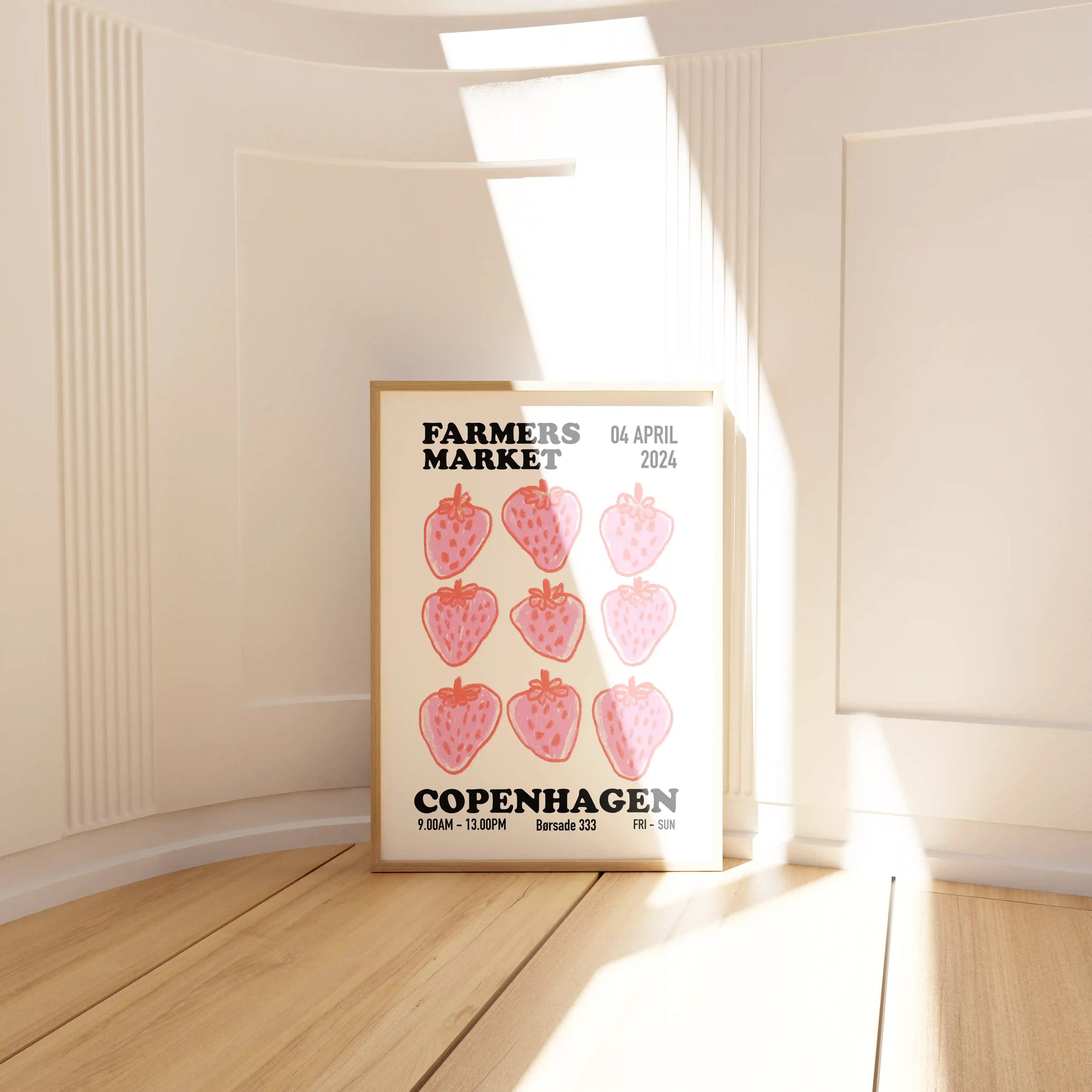 Poster für die Küche, Erdbeeren Poster