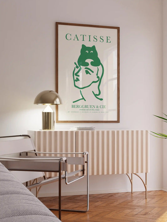 Catisse Poster in Grün