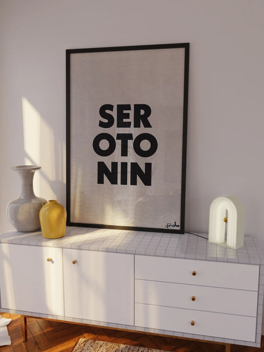 Typografie Poster Serotonin