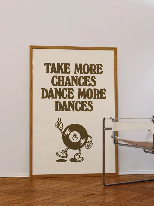 Take More Dances Retro Poster