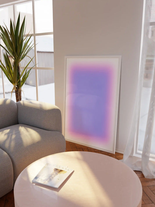 Aura Poster in Lavendel und Rosa