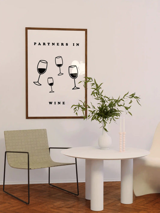 Partners In Wine Poster