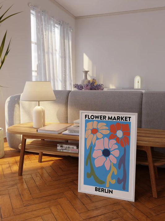 Flower Market Berlin Poster, Poster für die Küche