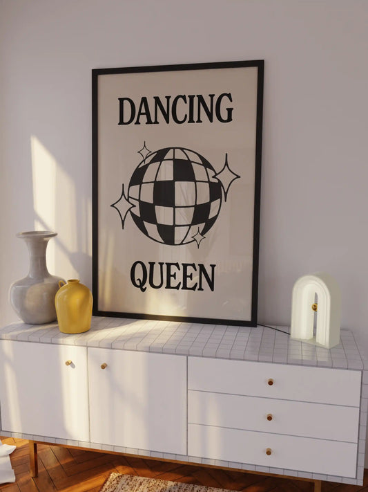 Dancing Queen Poster in Beige