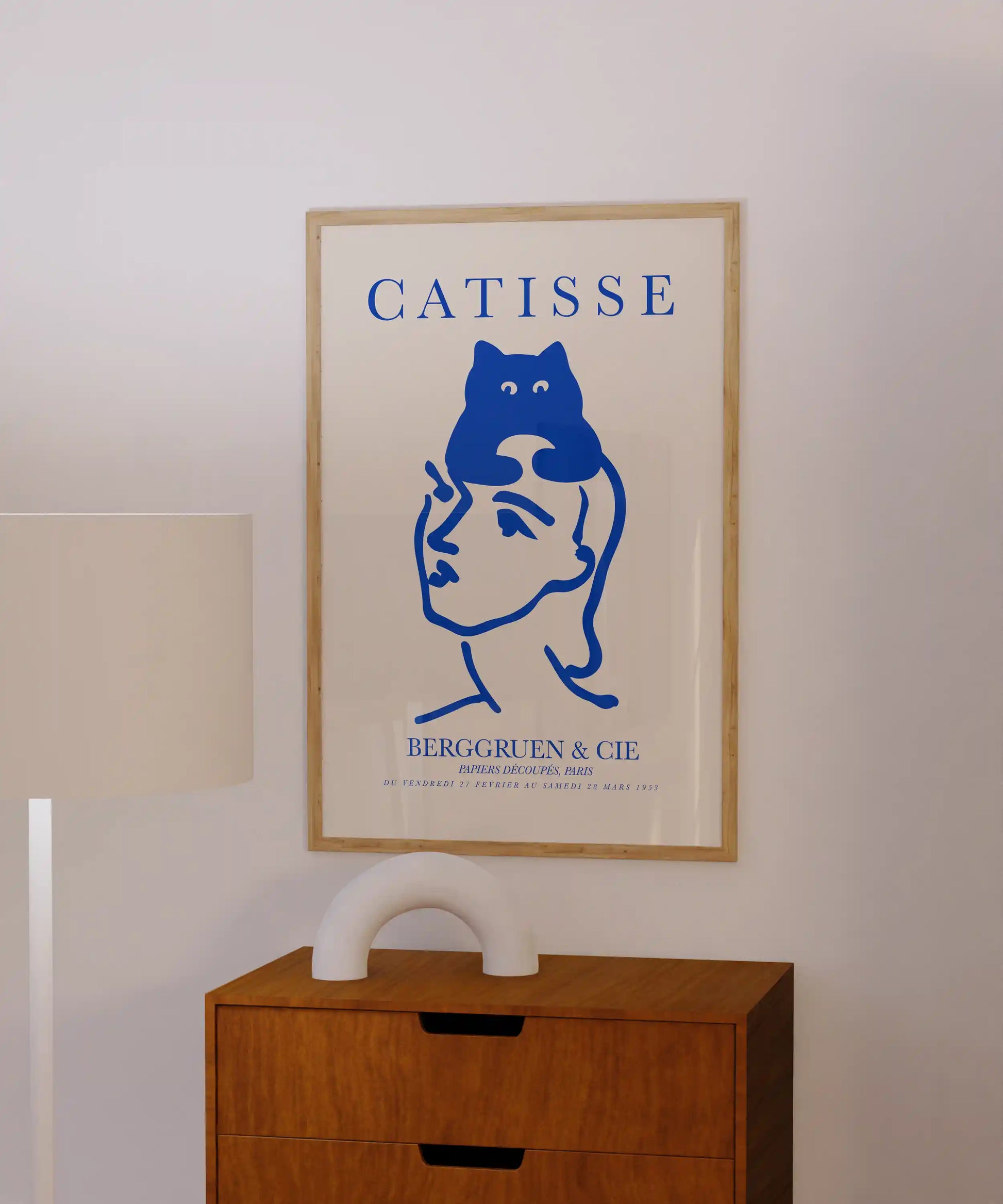 Catisse Poster in Blau