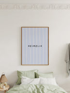 Heimelig Poster in Babyblau