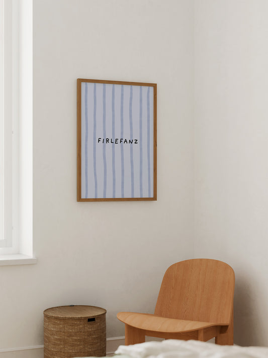 Firlefanz Poster in Blau
