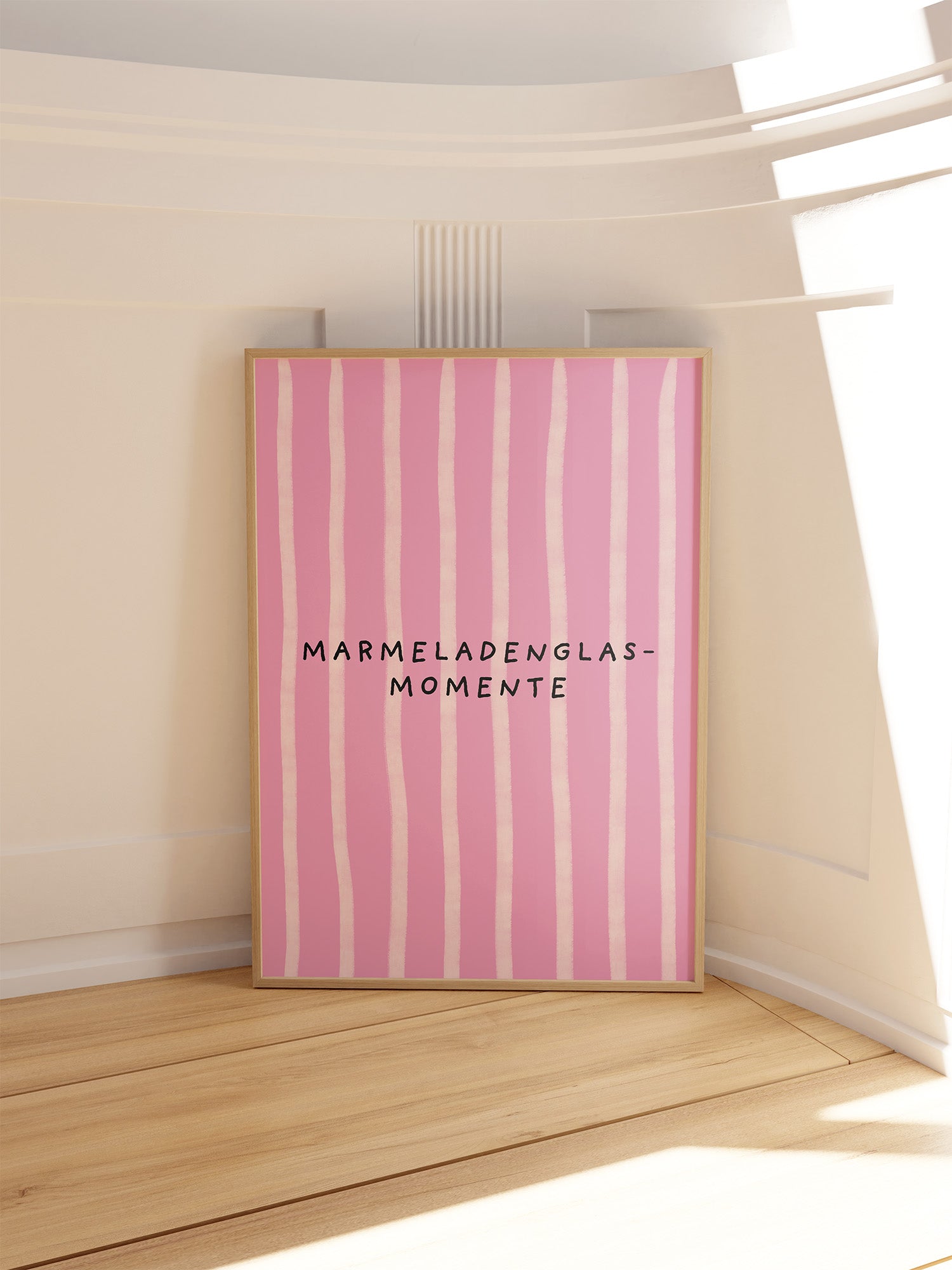 Marmeladenglasmomente Poster in Rosa