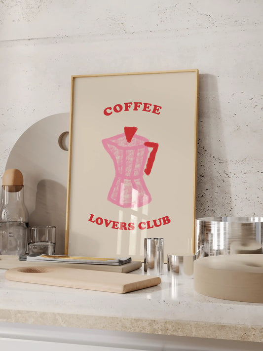 Coffee Lovers Club Poster