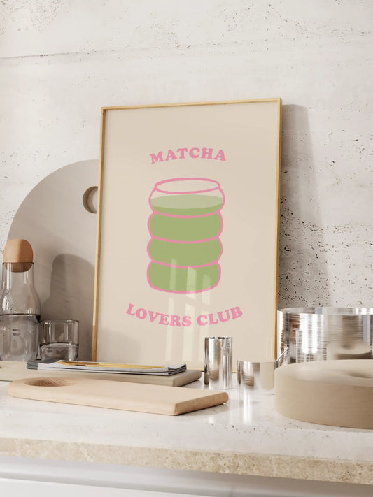 Matcha Lovers Club Poster