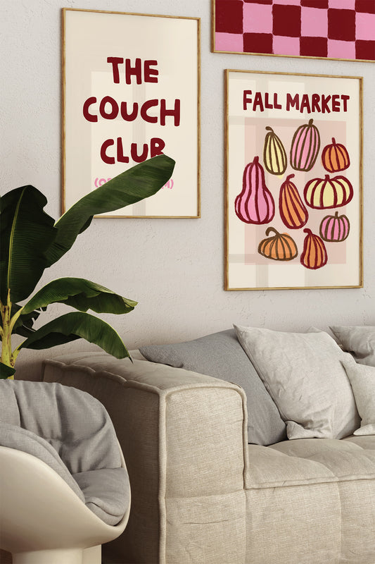 'Fall Market' Kürbis Poster