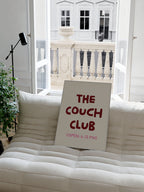 'The Couch Club' Poster Bordeaux-Rosa