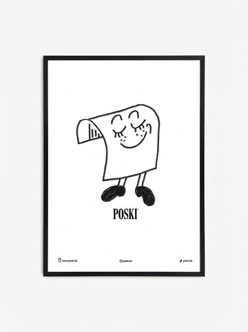 Bilderrahmen aus Eichenholz Schwarz