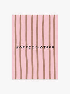 Kaffeeklatsch Poster in rosa-braun