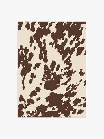 Kuhflecken Poster in braun