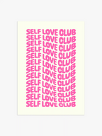 Self Love Club Poster, Self Love Poster Pink, Pinkes Poster, Self love club Wandkunst, Poster Wohnzimmer Pink, Schlafzimmer Poster pink self love club, positive Affirmationen Poster, Zitat Poster pink