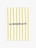 Nimmersatt Streifenposter in Oliv-Creme