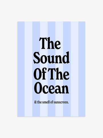 The Sound Of The Ocean Poster