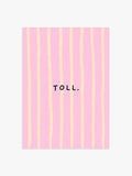 Toll Poster in Rosa-Gelb-Gestreift