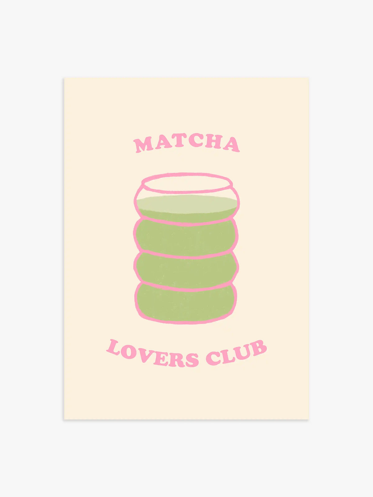 Matcha Lovers Club Poster - 100x150 cm