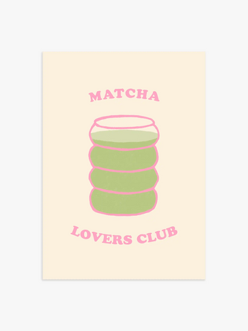 Matcha Lovers Club Poster