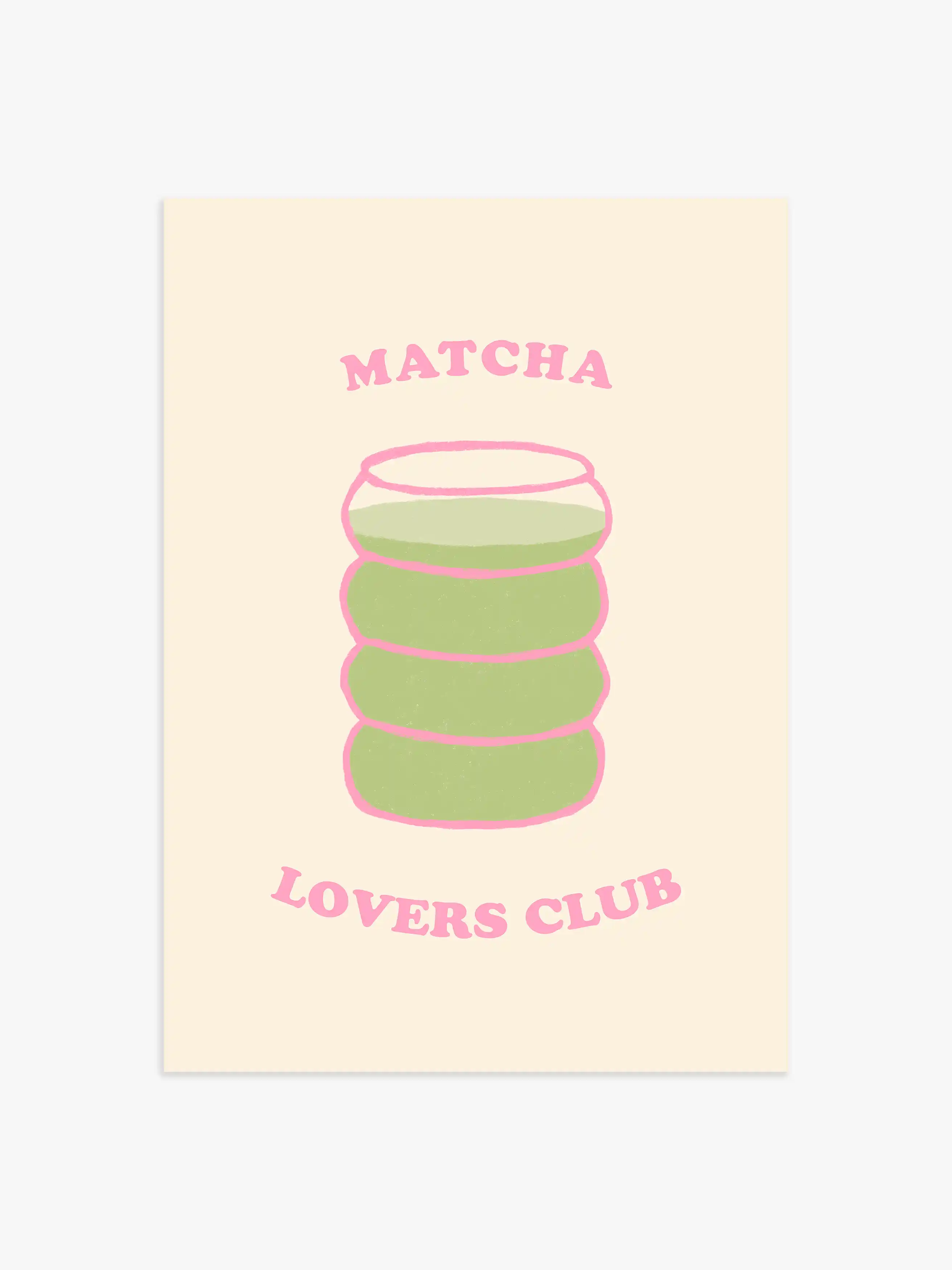 Matcha Lovers Club Poster