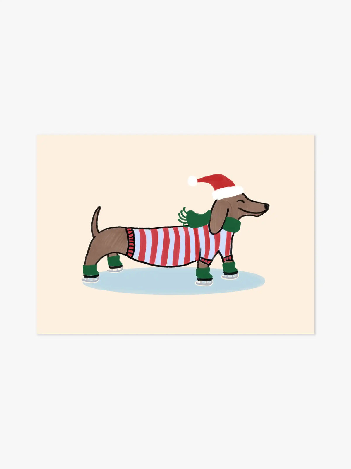 Weihnachtsdackel Poster - 30x40 cm