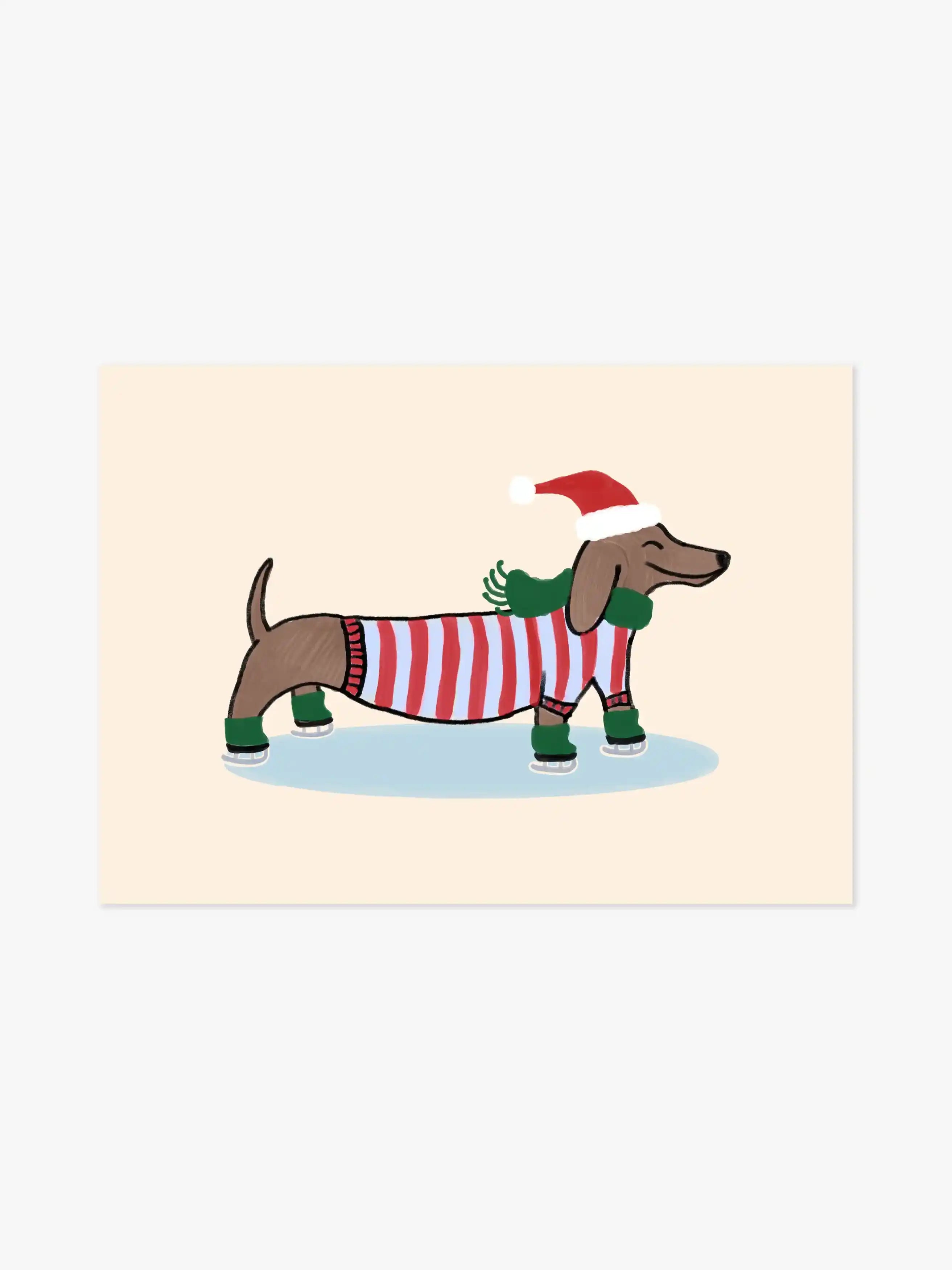 Weihnachtsdackel Poster