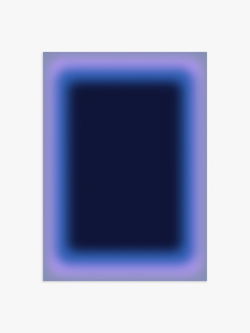 Aura Poster in Dunkelblau
