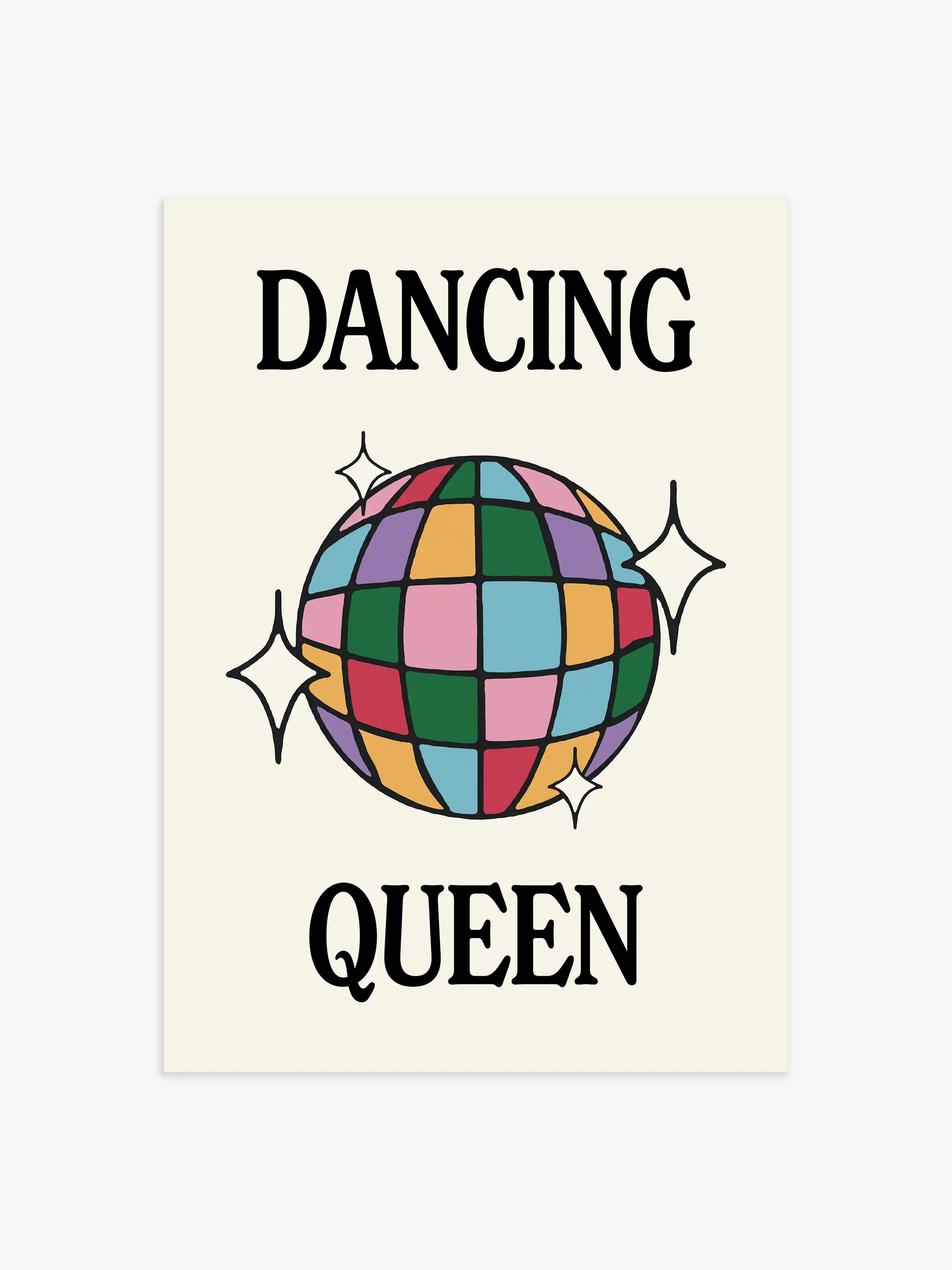 Dancing Queen Poster in Bunt