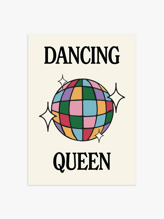 Dancing Queen Poster in Bunt