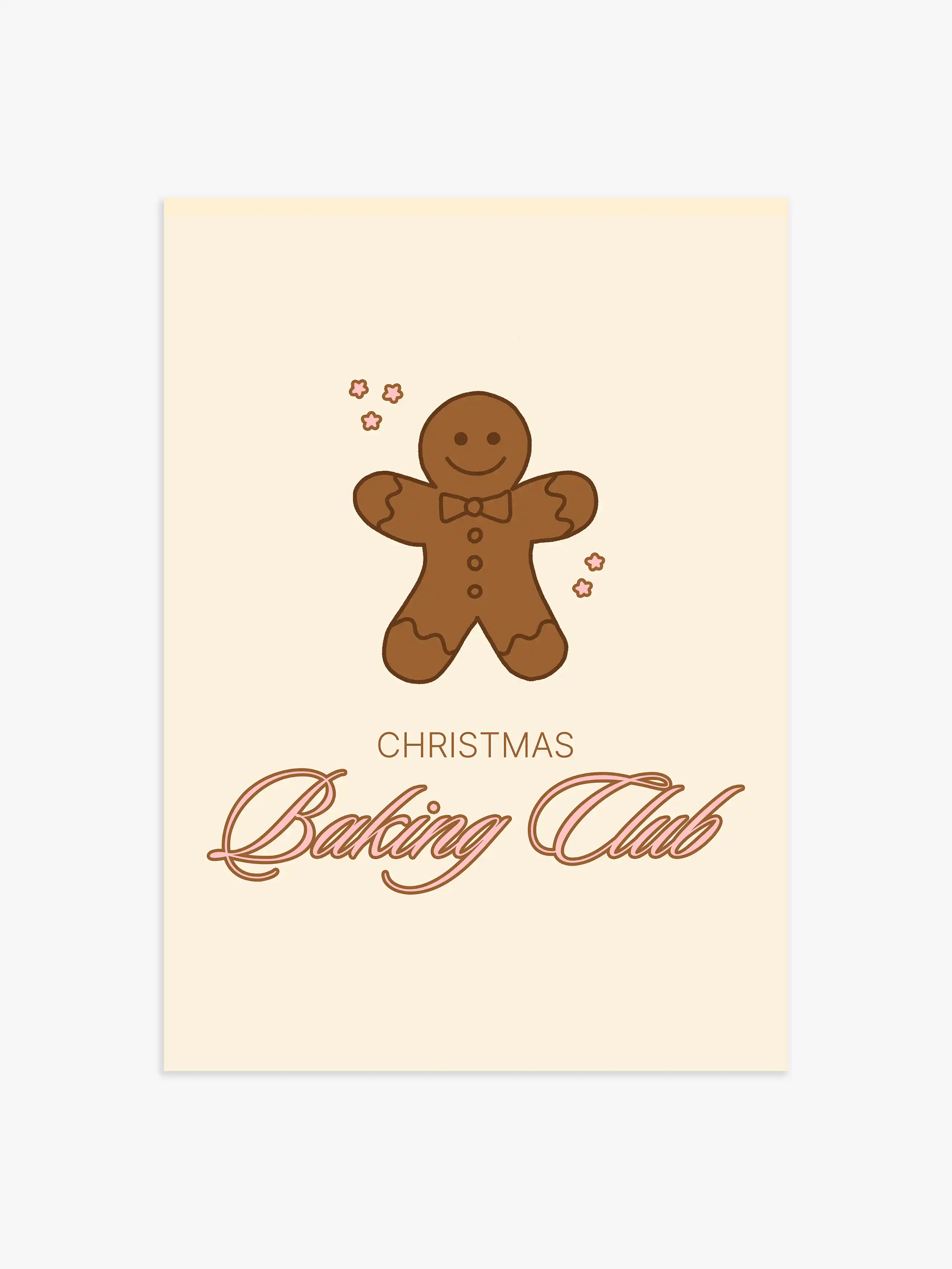 Christmas Baking Club Poster