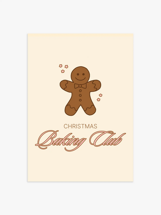 Christmas Baking Club Poster