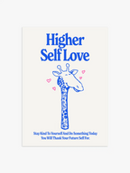 Self Love Poster, Kunstdruck Wohnzimmer, Wohnzimmer Poster, Schlafzimmer Poster in blau, Selbstliebe Poster, lustiges Poster