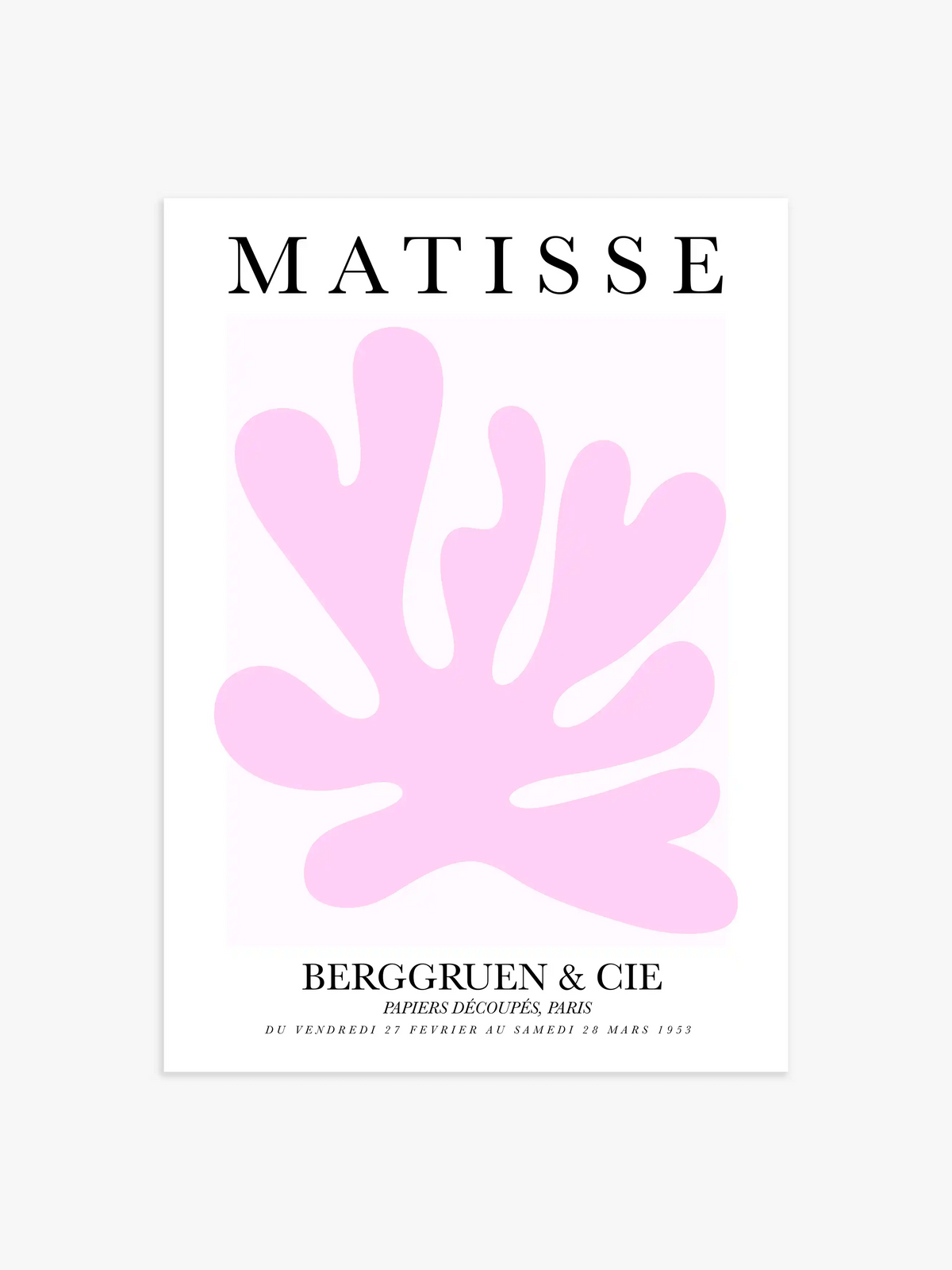 Matisse Poster mit großer Koralle - 30x40 cm